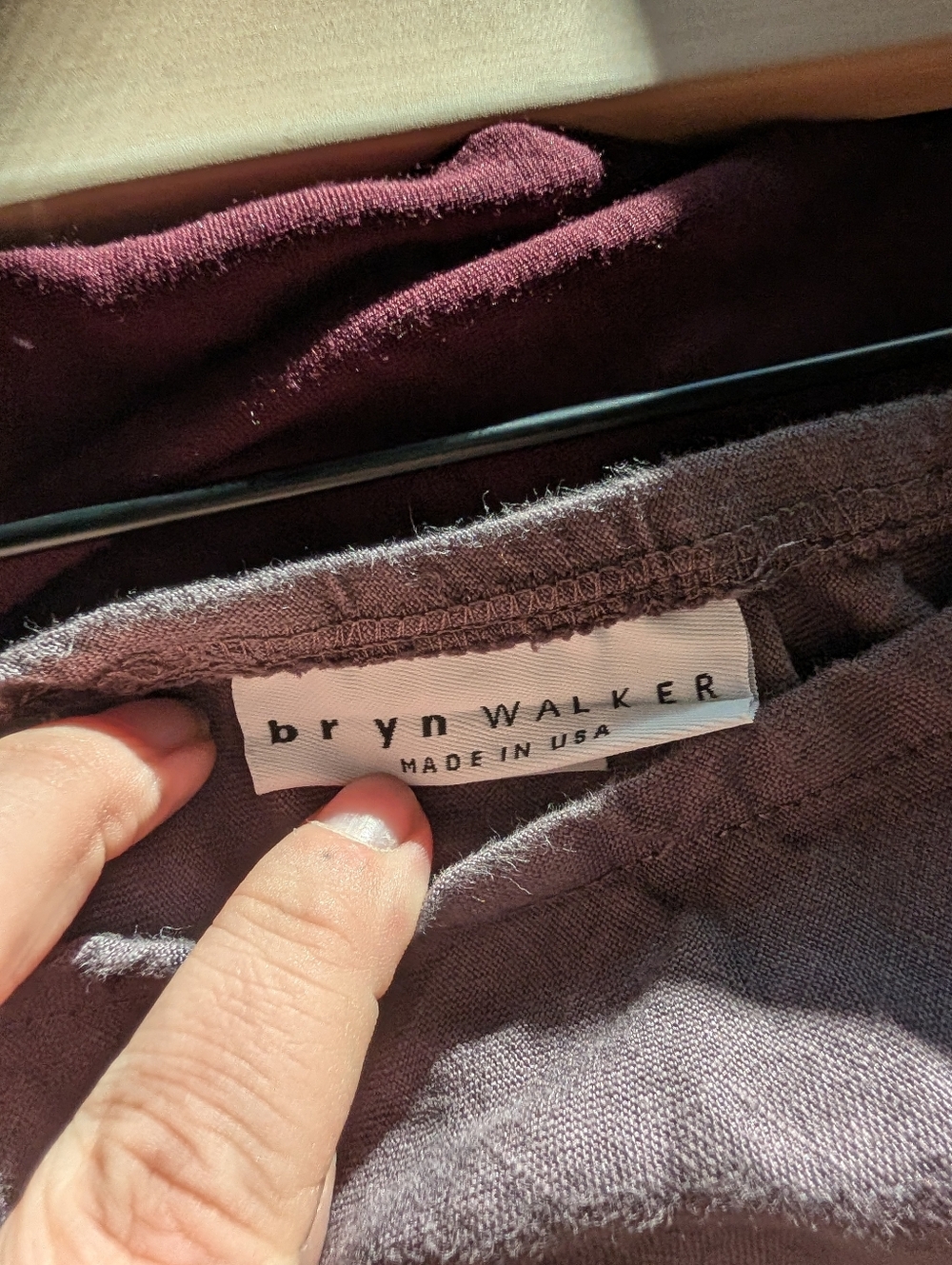 Bryn Walker Light Linen Purple Maxi Skirt Pull On Elastic Waist Size Small - Picture 7 of 9